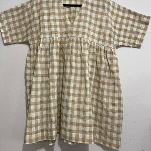 New2Style Baby Doll Dress Tunic Gingham
